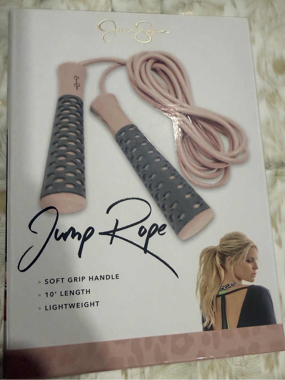 Jessica Simpson Pink and Gray Jump Rope